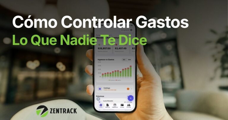 cover de artículo como controlar los gastos de tu negocio con branding de zentrack app